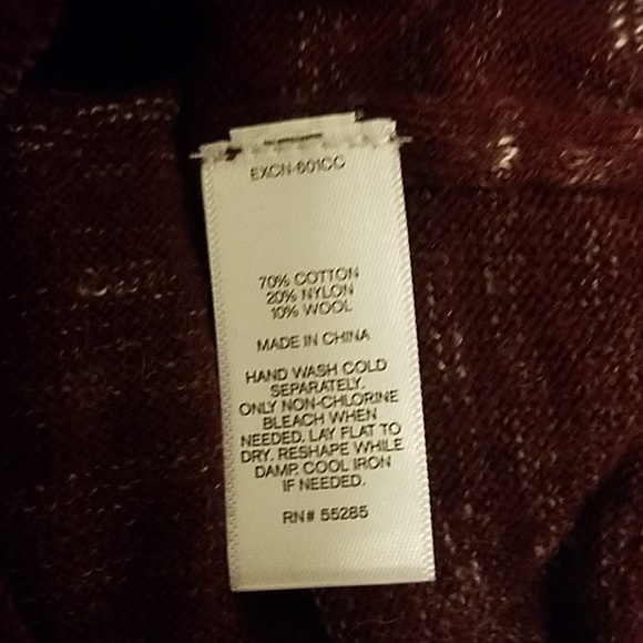 Express Men red and white marled sweater - Picture 5 of 8